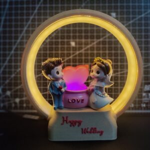 🎁 3D Printed Customized Birthday & Wedding Gift with RGB Ring Light